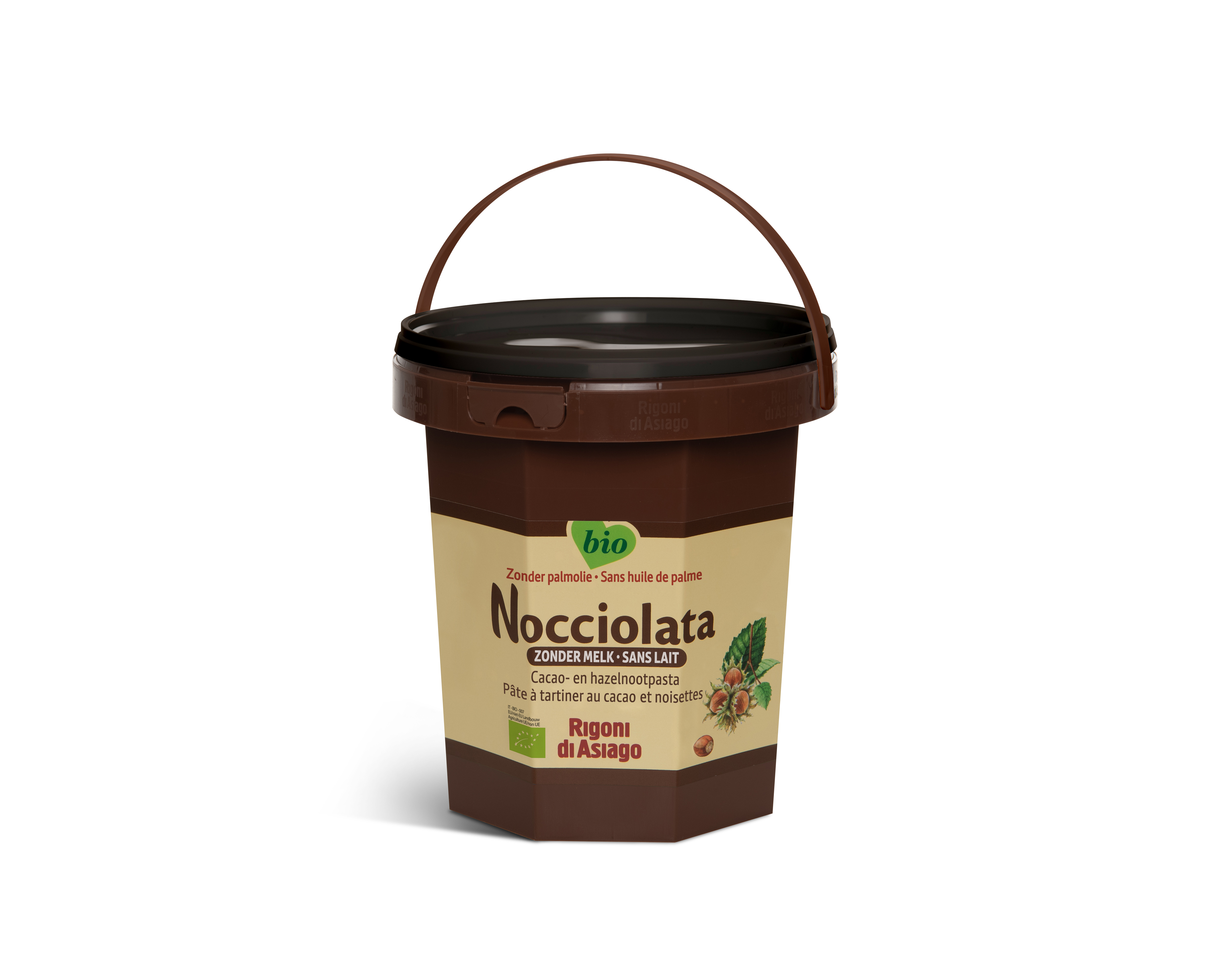 Nocciolata Pâte à tartiner au cacao et noisettes s.gluten & s.lait bio 2.5kg - 9606